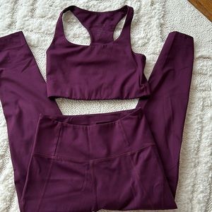 Girlfriend collective leggings (cropped) and sports bra set